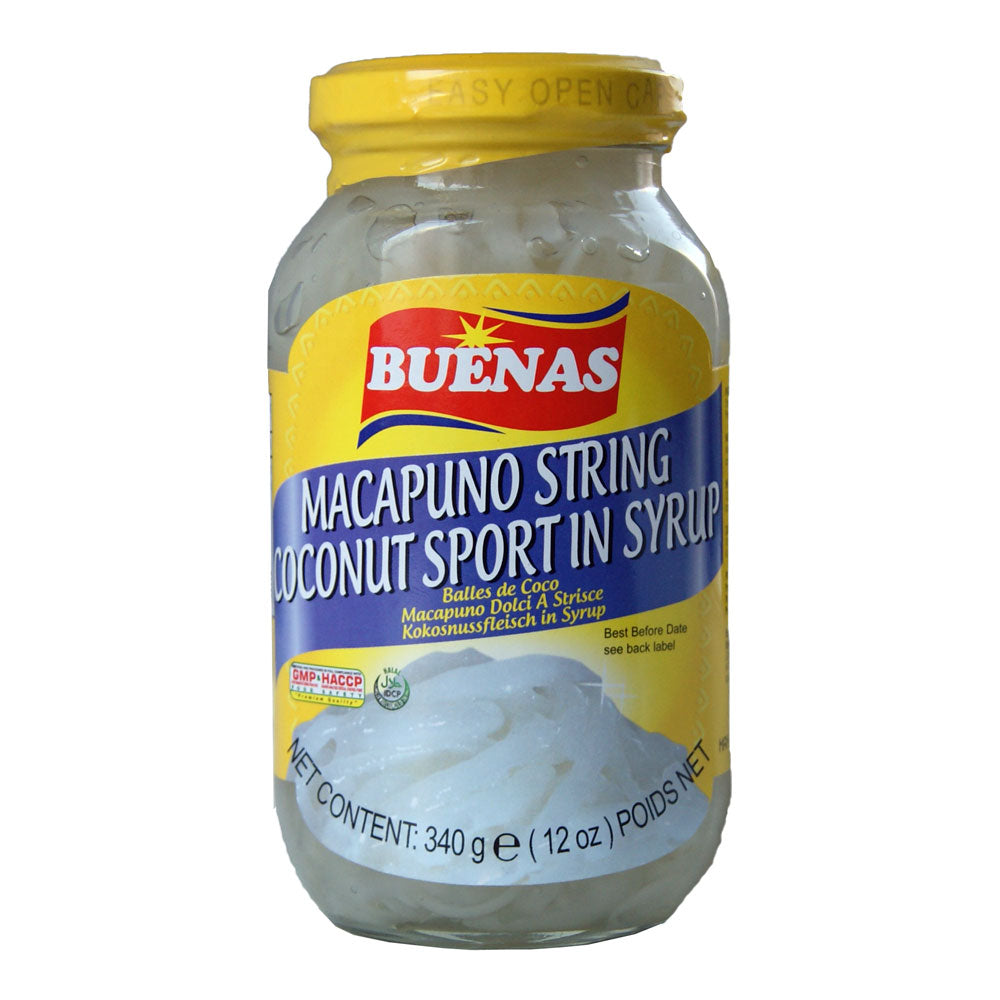 Buenas Coconut Sport in Syrup (Macapuno String) - 24x340g