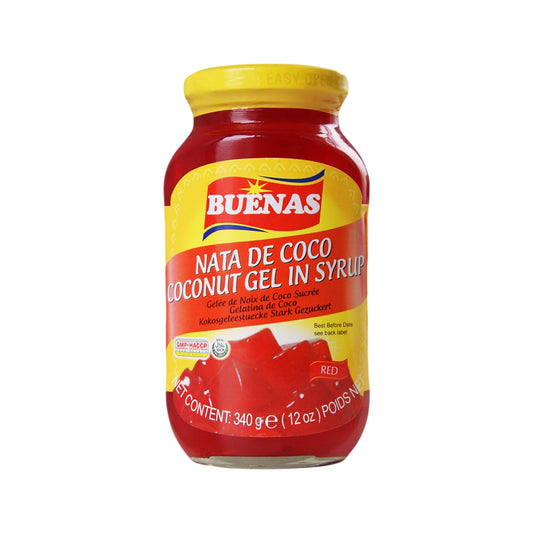 Buenas Nata De Coco Red Coconut Gel in Syrup - 24x340g