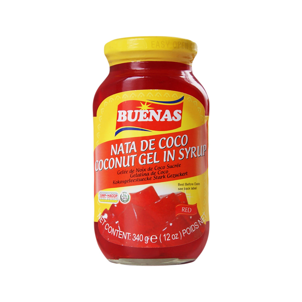 Buenas Nata De Coco Red Coconut Gel in Syrup - 24x340g