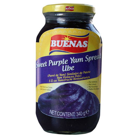 Buenas Ube Sweet Purple Yam Spread - 24x340g