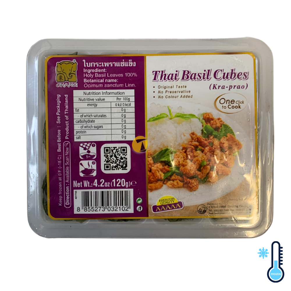 Chang Holy Basil Leaves (Kra Prao) Cubes - 24x120g [FROZEN]