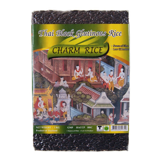 Charm Rice Thai Black Glutinous Rice - 10x1kg