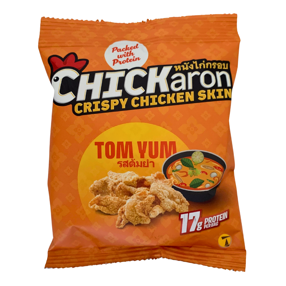 Chickaron Crispy Chicken Skin Tom Yum - 10x40g