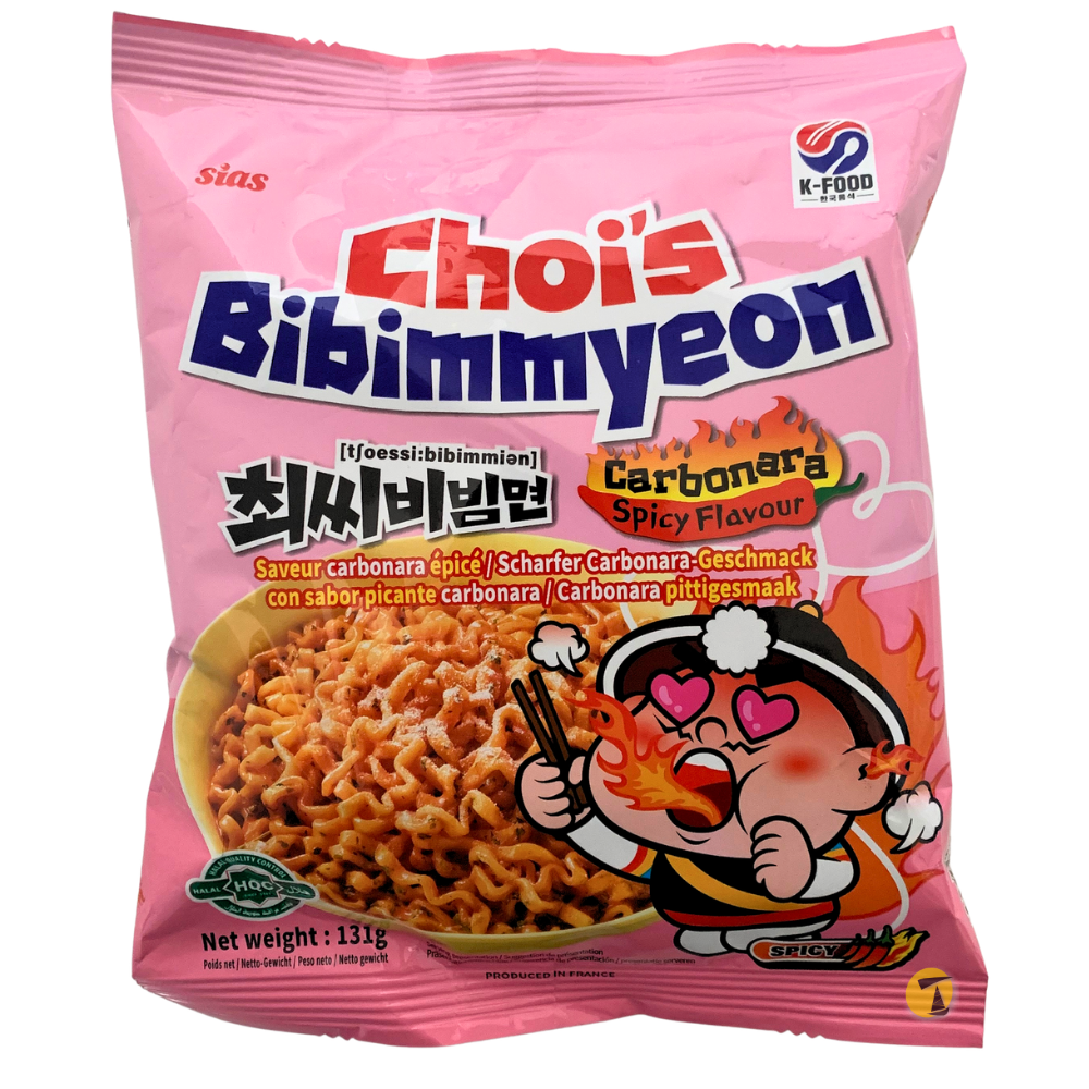 Choi's Bibimmyeon Instant Noodles - Carbonara Spicy Flavour - 20x131g