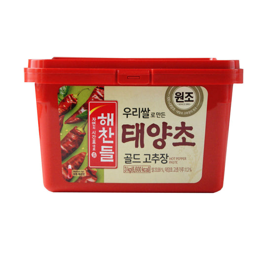 CJ Haechandle Korean Gochujang Hot Pepper Paste - 4x3kg
