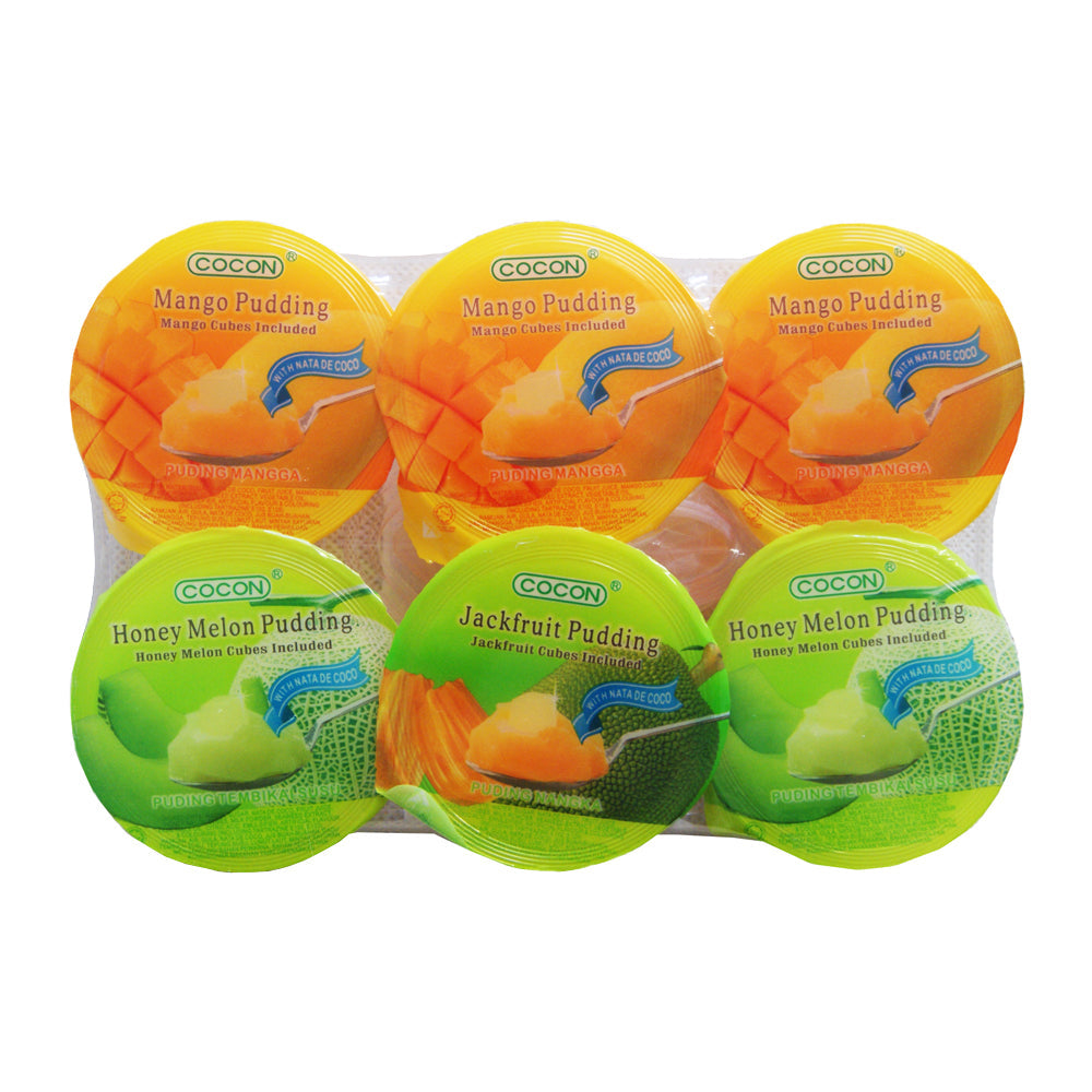 Cocon Assorted Pudding with Nata de Coco - 12x(6 x 118g)