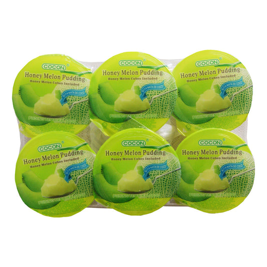 Cocon Honey Melon Pudding with Nata de Coco - 12x(6 x 118g)