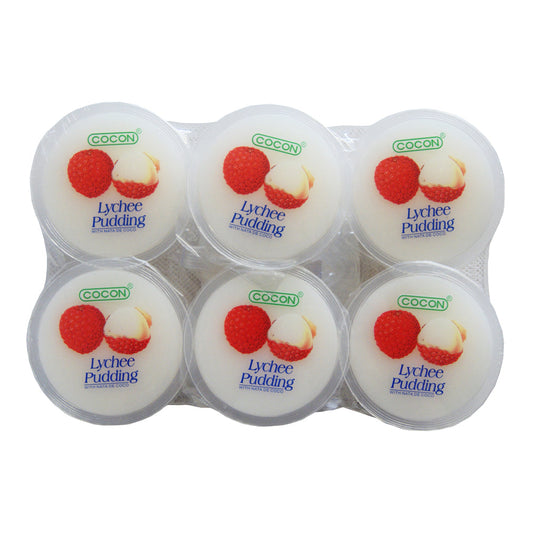 Cocon Lychee Pudding with Nata de Coco - 12x(6 x 118g)