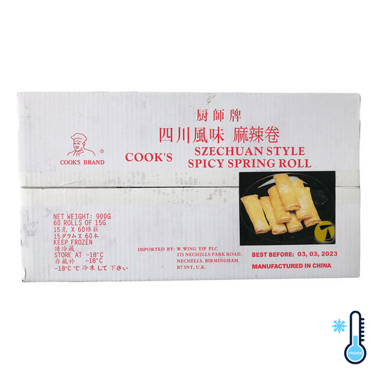 Cook's Szechuan Style Spicy Spring Roll - 10x(60x15g) [FROZEN]