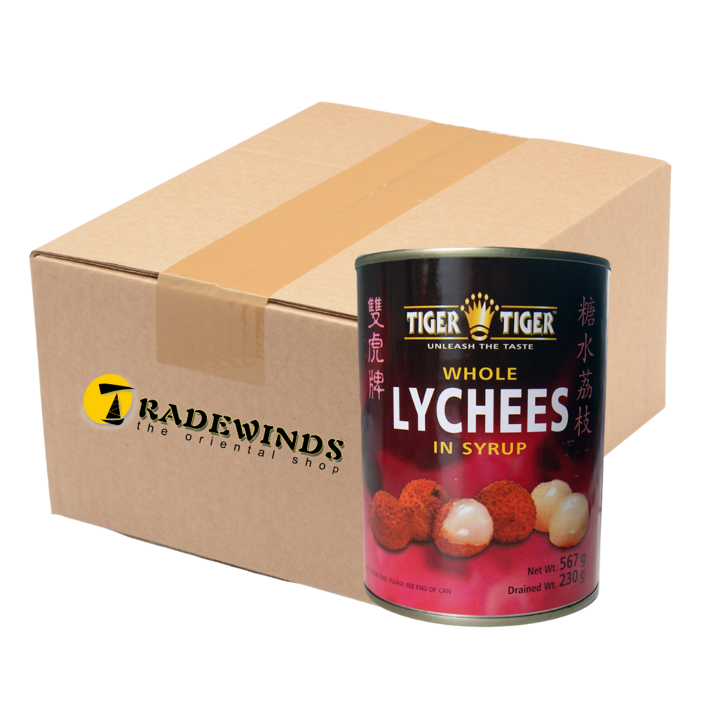 Tiger Tiger Whole Lychees in Syrup - 24x567g