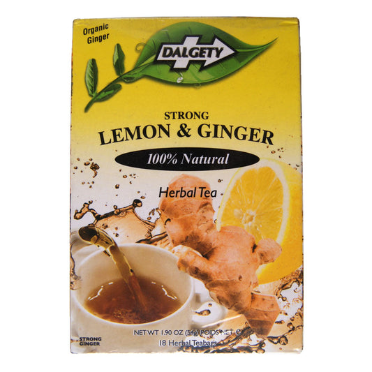 Dalgety Strong Lemon & Ginger Caribbean Herbal Tea - 6x54g