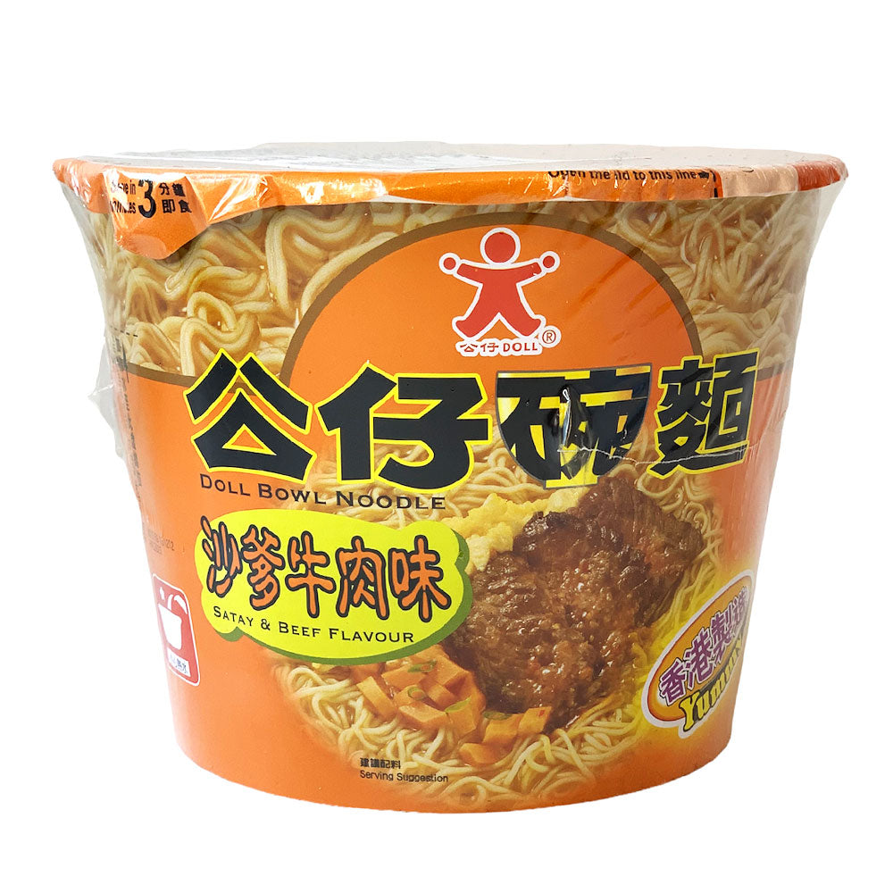 Doll Bowl Noodle Satay & Beef Flavour - 12x120g