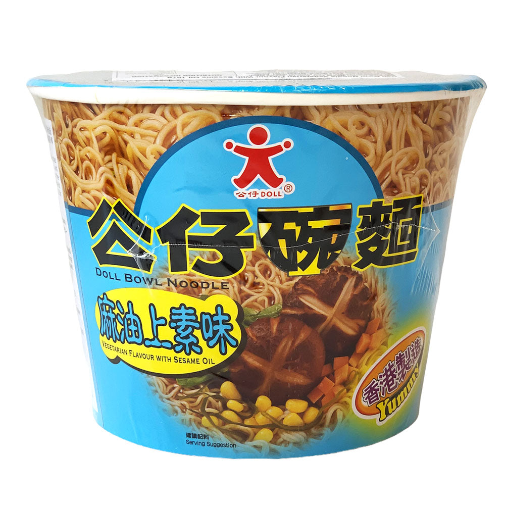 Doll Bowl Noodle Vegetarian Flavor With Sesame Oil - 12x107g