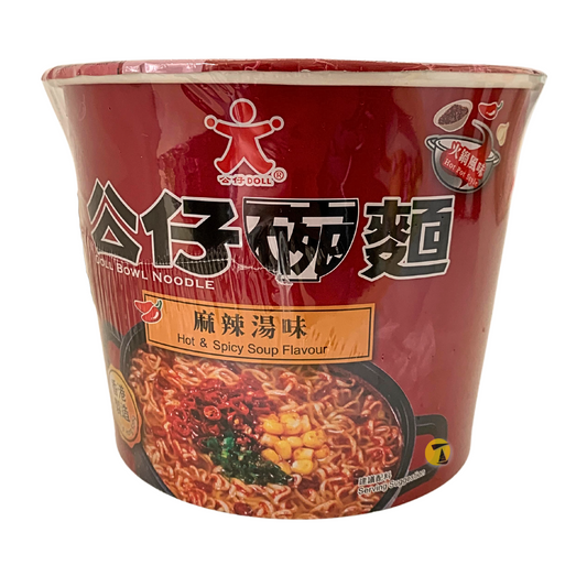 Doll Bowl Noodle Hot & Spicy Soup Flavour - 12x113g
