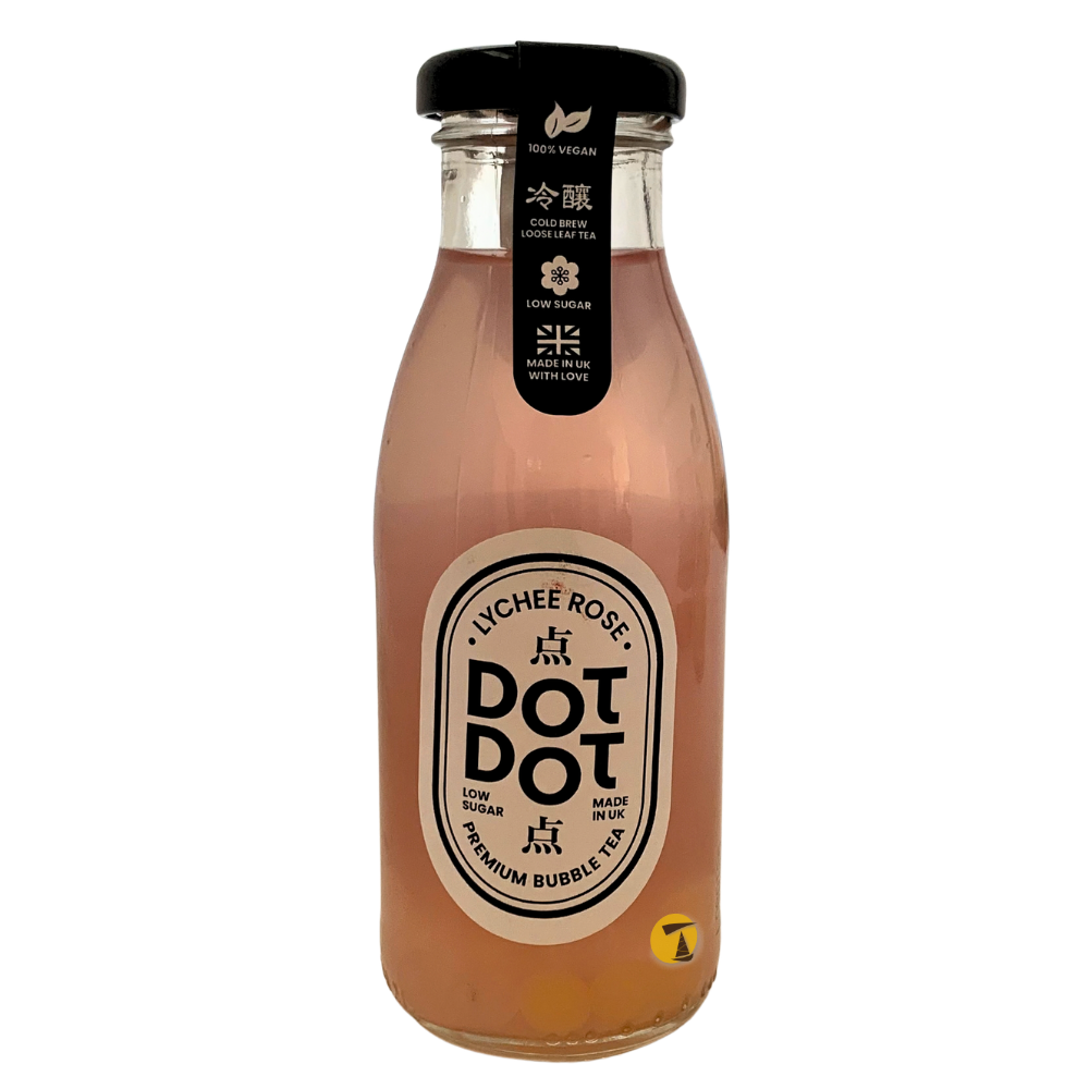 Dot Dot Lychee Rose Bubble Tea - 12x250ml