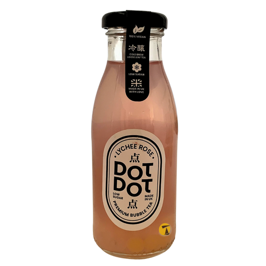 Dot Dot Lychee Rose Bubble Tea - 12x250ml