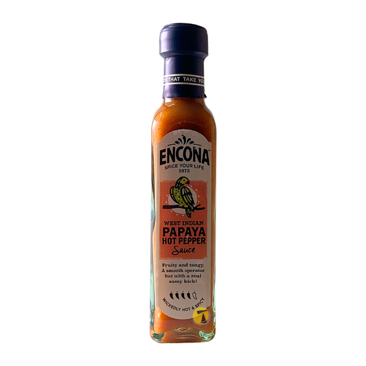 Encona West Indian Smooth Papaya Hot Pepper Sauce - 6x142ml
