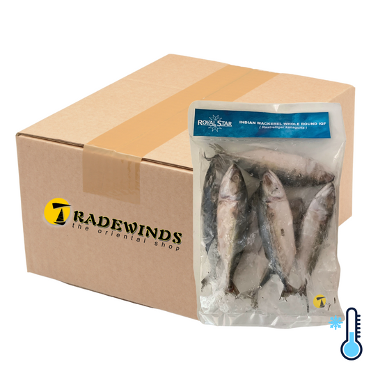 Nortrade Royal Star Indian Mackerel Whole Round (4/8) - 10 x 1kg [FROZEN]