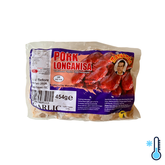 Mandhey's Manyaman Pork Longanisa - Garlic - 12x454g [FROZEN]