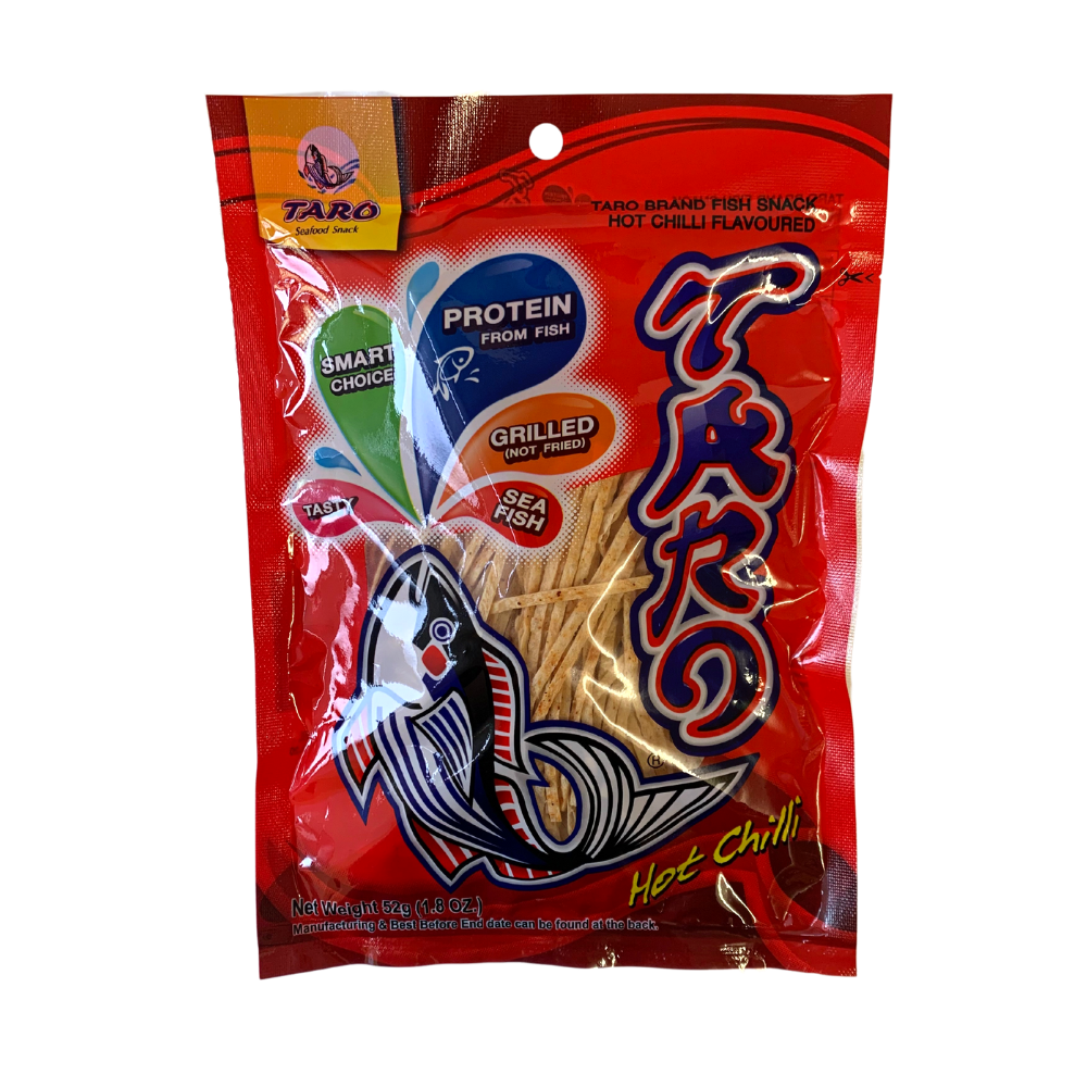 Taro Fish Snack - Hot Chilli Flavour - 36x52g