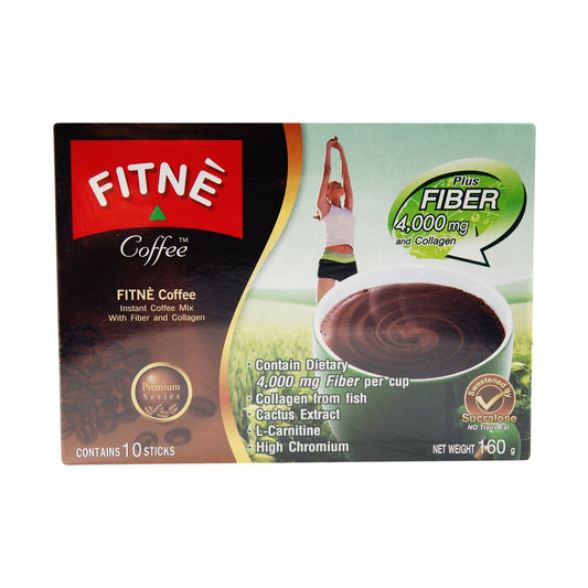 Fitne Instant Coffee with Fiber & Collagen - 24x10 Sachets (BOX)