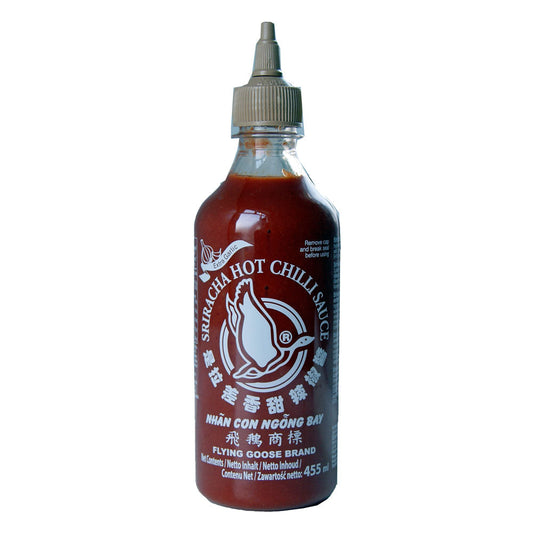 Flying Goose Sriracha Hot Chilli Sauce with Extra Garlic - 12x455ml