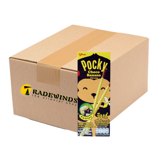 Glico Pocky Choco Banana Flavour - 20 x 25g Packets