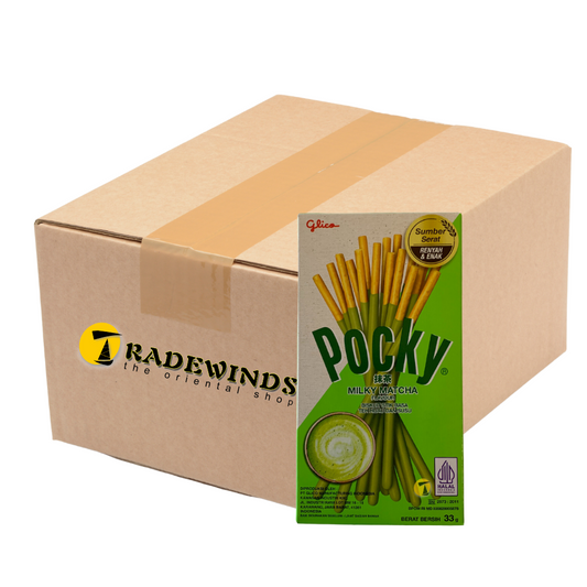 Glico Pocky Sticks Milky Matcha Green Tea Flavour - 20 x 35g