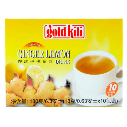 Gold Kili Instant Ginger Lemon Drink - 24x(10x18g Sachets)