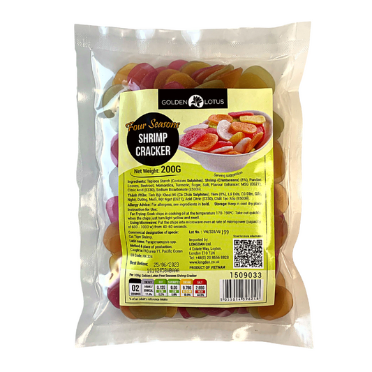 Golden Lotus Four Seasons Shrimp Cracker - 25x200g