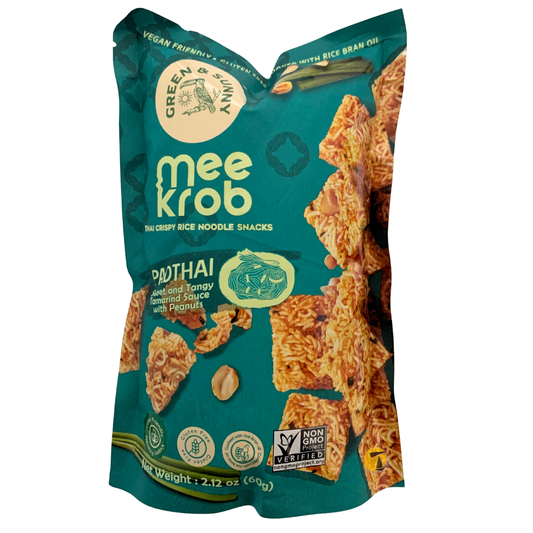 Green & Sunny Mee Krob Rice Noodle Snack - Padthai- 12x60g