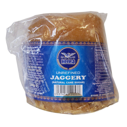 Heera Unrefined Jaggery (Natural Cane Sugar) - 20x450g