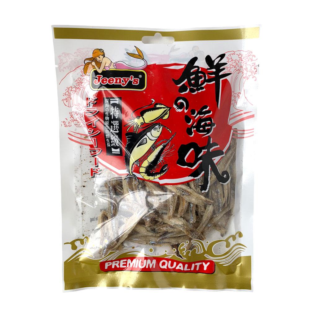 Jeeny's Dried Anchovy Gutted (Ikan Bilis) - 25x100g