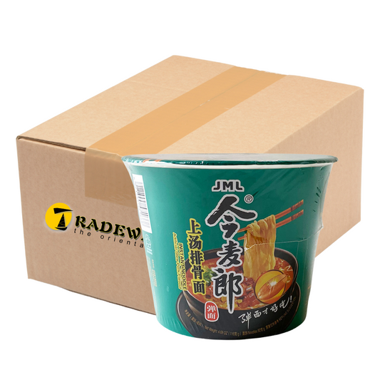 Jinmailang Big Bowl Noodles Stew Pork Flavour - 12x116g
