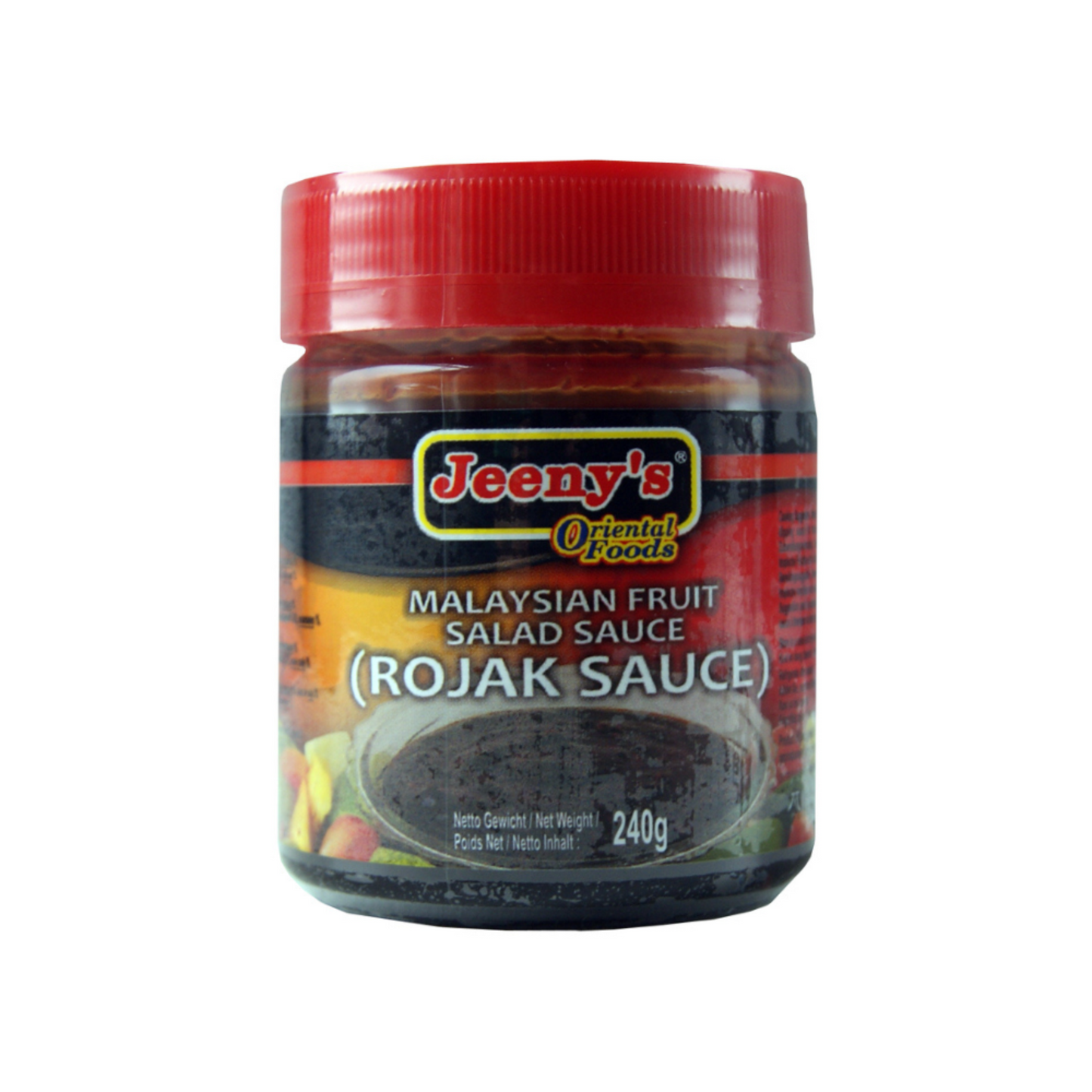 Jeeny's Malaysian Fruit Salad Sauce (Rojak Sauce) - 24x240g