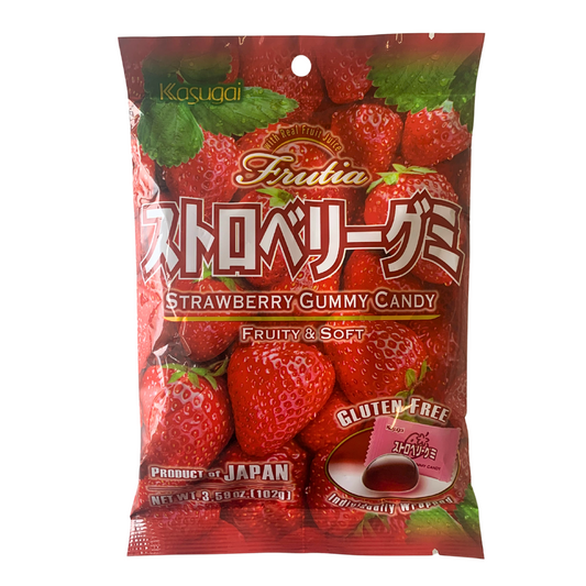 Kasugai Strawberry Gummy Candy - 12x102g