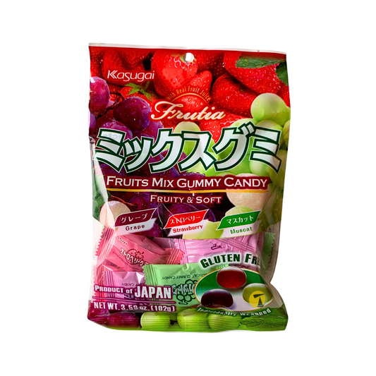 Kasugai Fruits Mix Gummy Candy - 12x102g