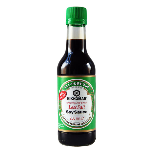 Kikkoman Less Salt Soy Sauce - 6x250ml