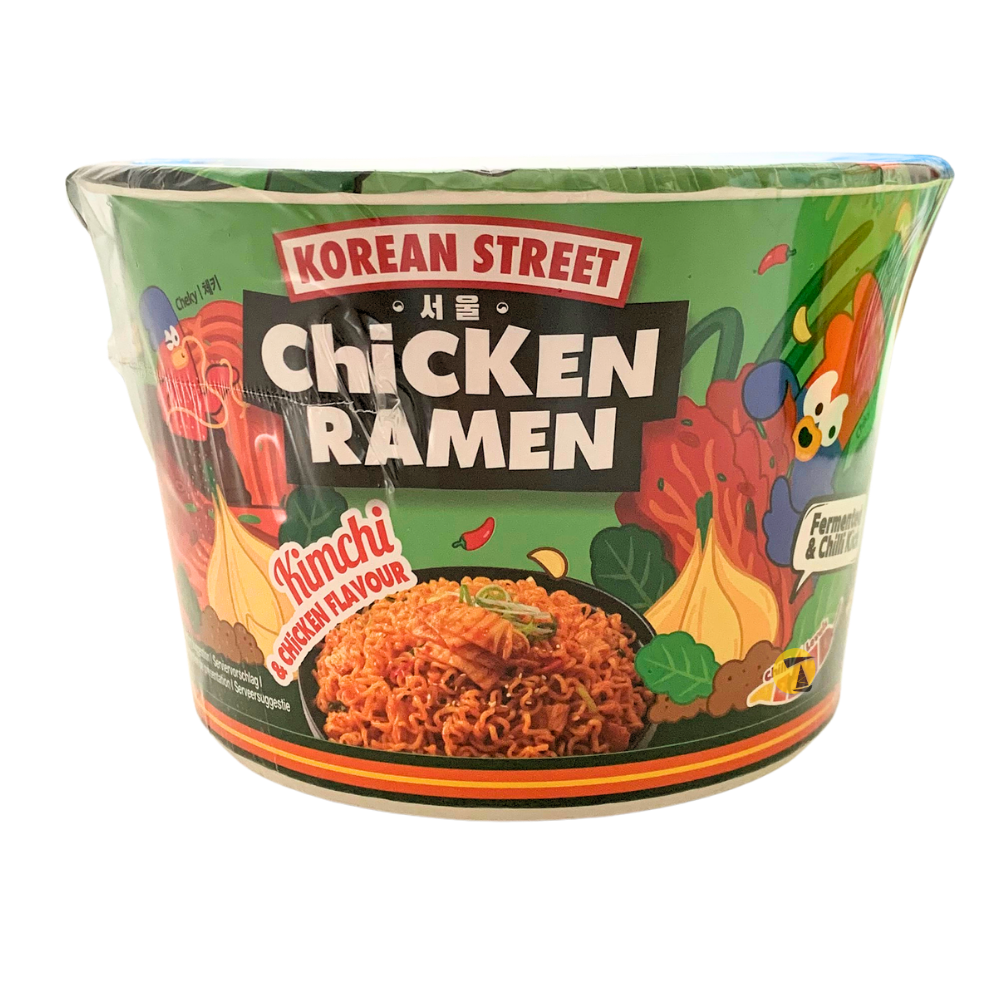 Korean Street Kimchi & Chicken Flavour Ramen CUP - 12x107g
