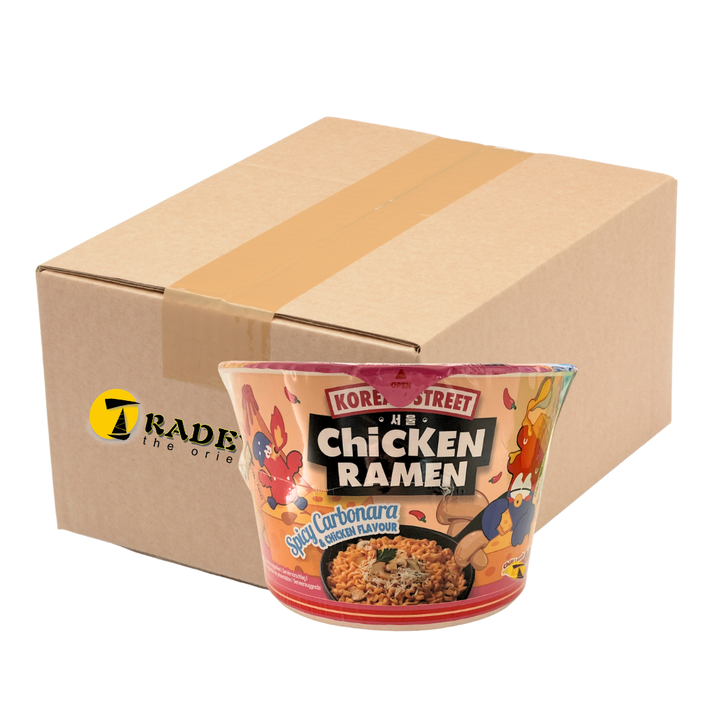 Korean Street Spicy Carbonara & Chicken Flavour Ramen Cup - 12x106g