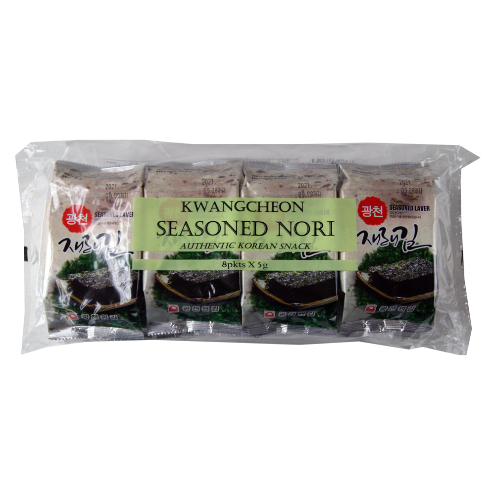 Kwangcheon Seasoned Nori - 12x(8 x 5g Packets)