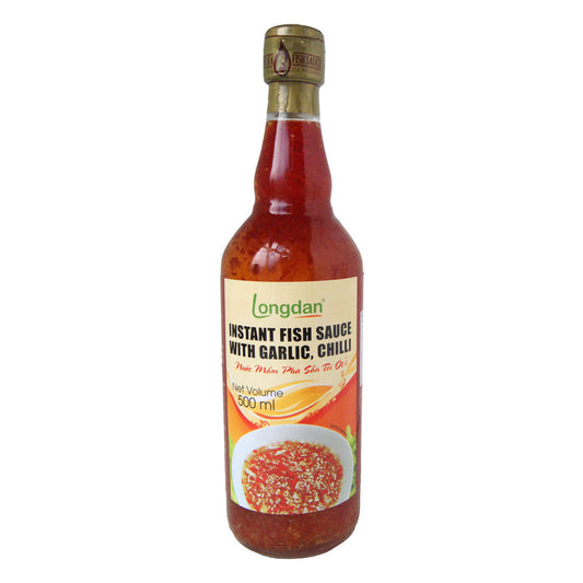 Longdan Fish Sauce with Garlic & Chilli - 12x500ml