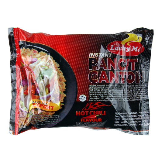 Lucky Me Instant Pancit Canton Noodles - Hot Chilli Flavour - 72x60g