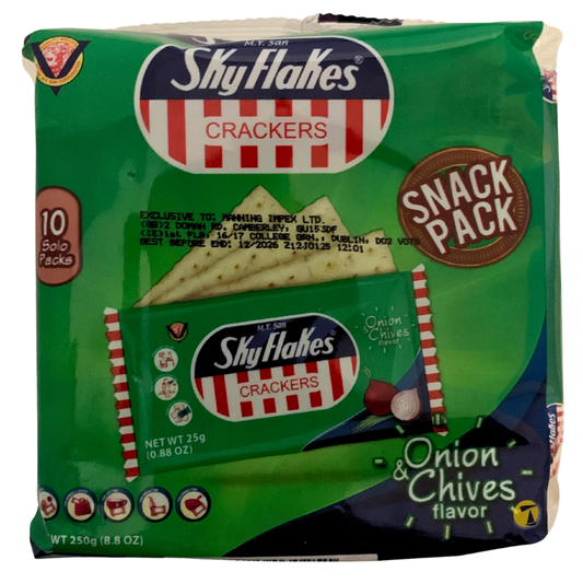 M.Y San SkyFlakes Crackers Onion & Chives Flavour - 20x(10x25g)