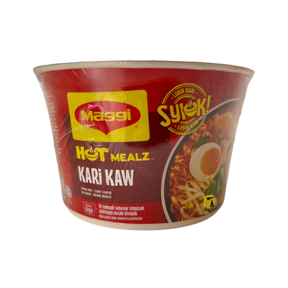 Maggi Hot Mealz Kari Curry Flavour BOWL Noodles - 12x90g - BB: 31/08/2025