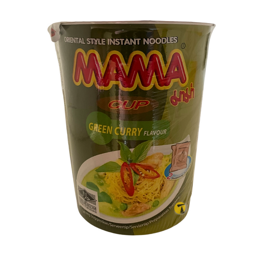 Mama Cup Noodles Green Curry Flavour - 12x70g
