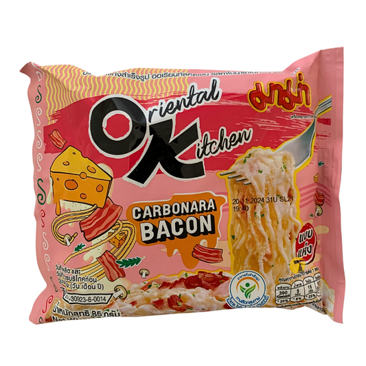 Mama Oriental Kitchen Carbonara Bacon Instant Noodles - 6x(4x85g)