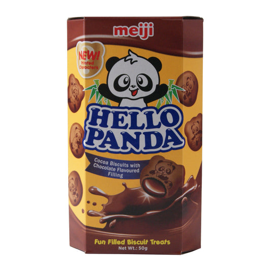 Hello Panda Choco Biscuits with Chocolate Flavour Filling - 2x(10 x 50g)