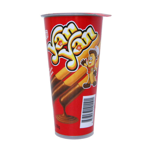 Meiji Yan Yan Creamy Chocolate Flavoured Dip Biscuit Snack - 80x50g