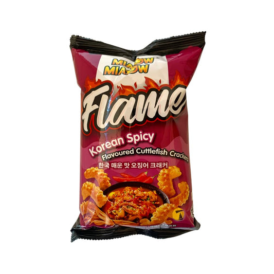 Miaow Miaow Flame Cuttlefish Cracker - Korean Spicy - 30x50g